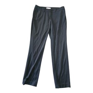 Michael Kors Pants Womens Sz 10 Black Straight Leg Logo Pocket High Rise 36x31